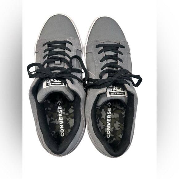 Converse Men's All Star Gray Canvas Skater Sneakers 13 - Picture 2 of 9